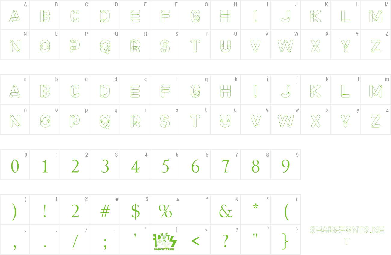 Font Meccano Font preview